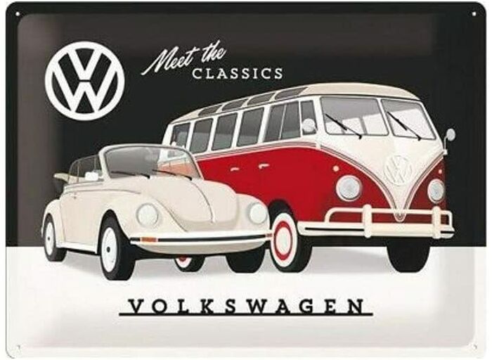 photo n°1 : Plaque Métal VW - Meet The Classics