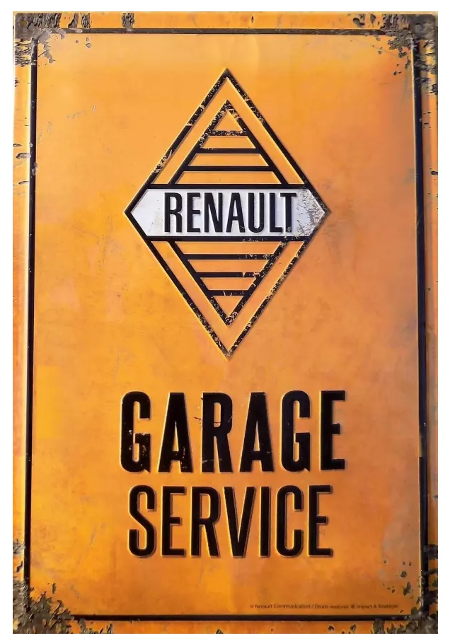 Plaque RENAULT Garage Service