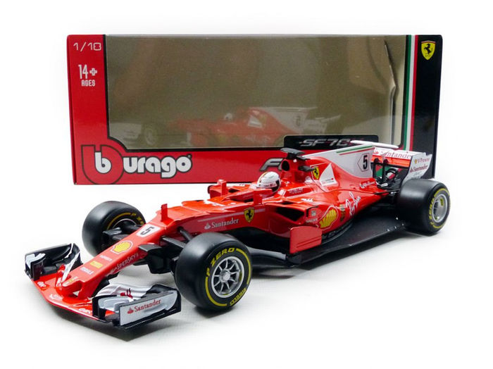 Voiture Formule 1 1/24 Compatible avec Ferrari SF70H Sebastian Vettel 2017  - OR009 : : Jeux et Jouets